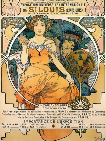 1904 St. Louis World's Fair Poster Premium Giclee Print - Alphonse