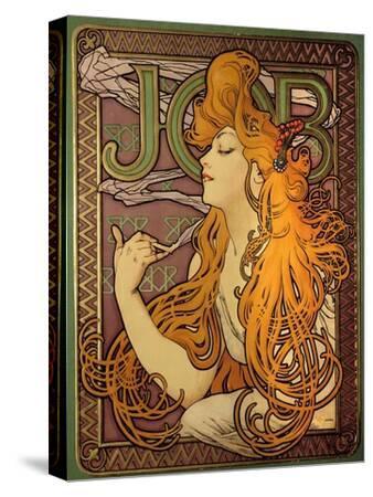 Advertising for the Brand of Papers a Cigarette “” Job””, Lithography by Alphonse  Mucha (1860-1939) Giclee Print - Alphonse Marie Mucha