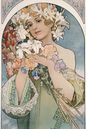 Flower, 1897 Giclee Print - Alphonse Mucha | Art.com
