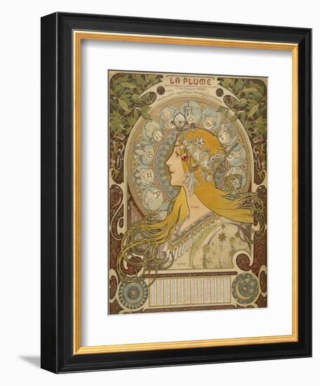 Alphonse Mucha, 1860-1939-Alphonse Mucha-Framed Giclee Print