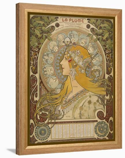 Alphonse Mucha, 1860-1939-Alphonse Mucha-Framed Premier Image Canvas