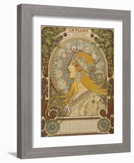 Alphonse Mucha, 1860-1939-Alphonse Mucha-Framed Giclee Print