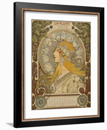 Alphonse Mucha, 1860-1939-Alphonse Mucha-Framed Giclee Print