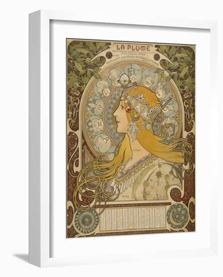 Alphonse Mucha, 1860-1939-Alphonse Mucha-Framed Giclee Print