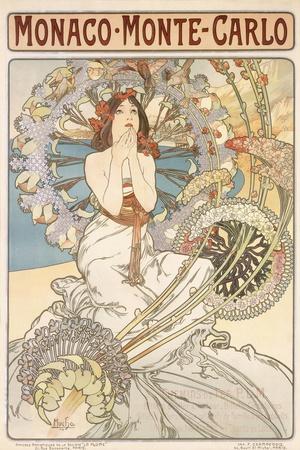 Monaco, Monte Carlo, 1897' Giclee Print - Alphonse Mucha