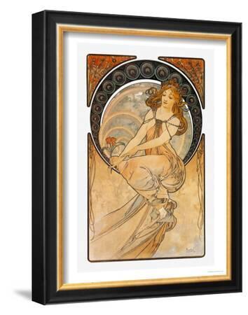 Mucha Salon Des Cent Nouveau Advert Large Wall Art Print 18X24 In