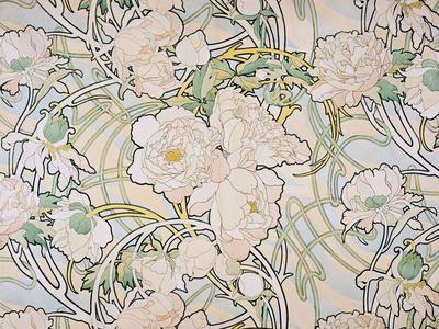 アンティーク雑貨 peony1919 Pink Escapade - Original Peony Oil Painting by Shobika