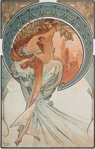 The Arts: Poetry, 1898 by Alphonse Mucha