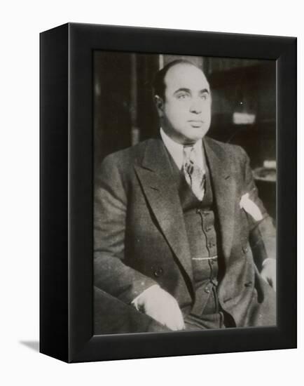 Alphonse "Scarface" Capone Chicago Gangster-null-Framed Premier Image Canvas