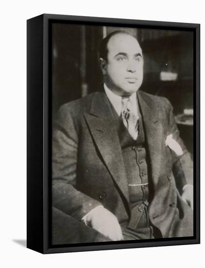 Alphonse "Scarface" Capone Chicago Gangster-null-Framed Premier Image Canvas