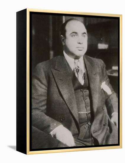 Alphonse "Scarface" Capone Chicago Gangster-null-Framed Premier Image Canvas