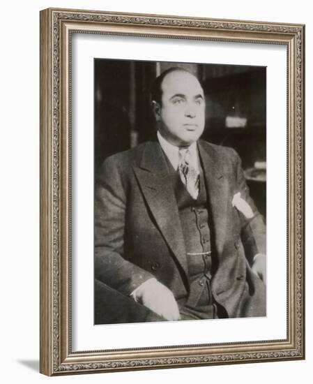 Alphonse "Scarface" Capone Chicago Gangster-null-Framed Photographic Print