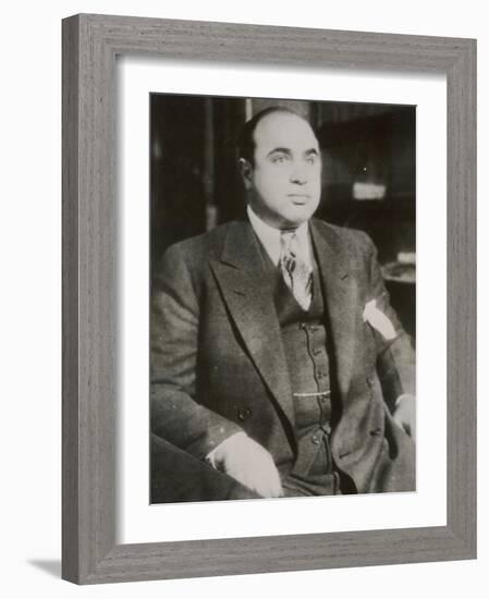 Alphonse "Scarface" Capone Chicago Gangster-null-Framed Photographic Print