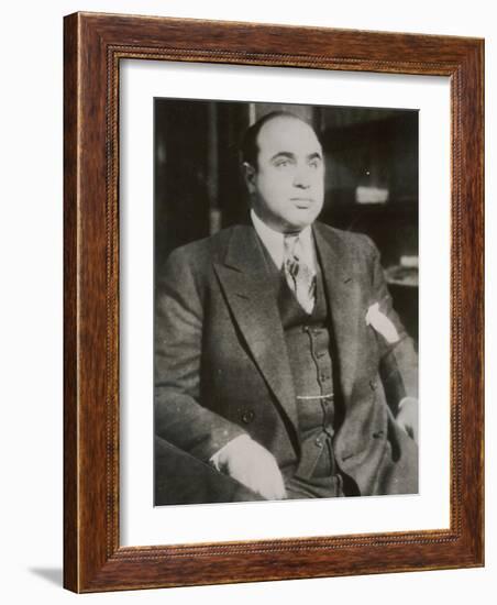 Alphonse "Scarface" Capone Chicago Gangster-null-Framed Photographic Print