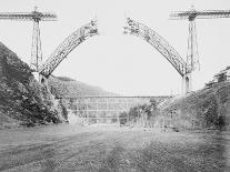 Le viaduc de Garabit en construction-Alphonse Terpereau-Giclee Print