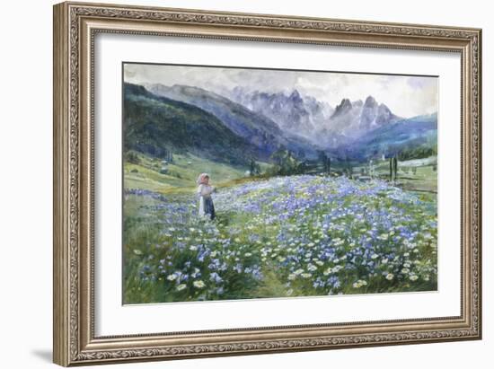 Alpin Meadow-John MacWhirter-Framed Giclee Print
