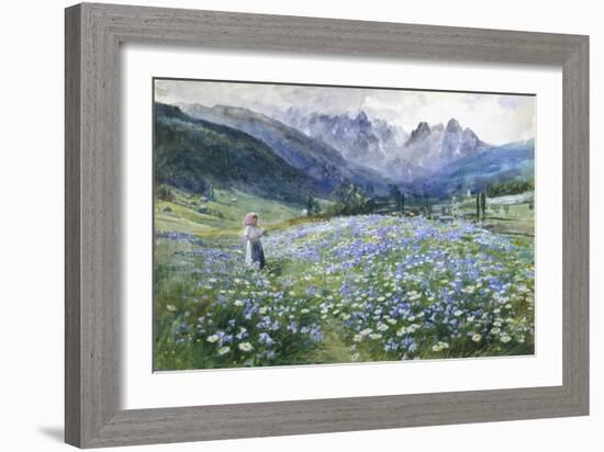 Alpin Meadow-John MacWhirter-Framed Giclee Print