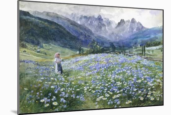 Alpin Meadow-John MacWhirter-Mounted Giclee Print