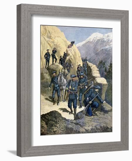 Alpine Chasseurs, 1891-F Meaulle-Framed Giclee Print