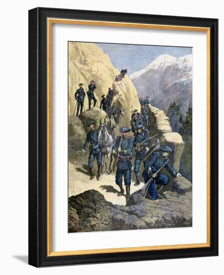 Alpine Chasseurs, 1891-F Meaulle-Framed Giclee Print