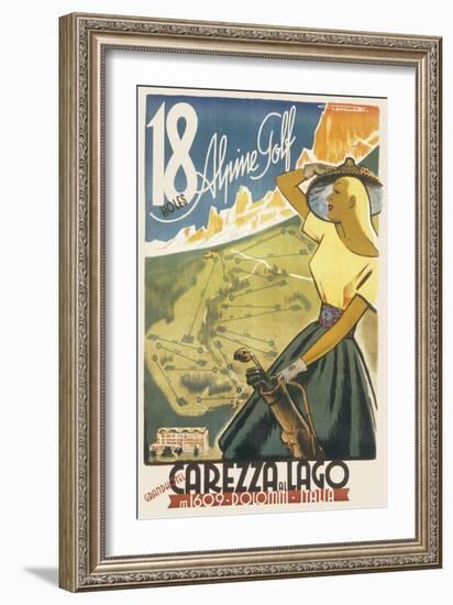 Alpine Golf Poster-null-Framed Art Print