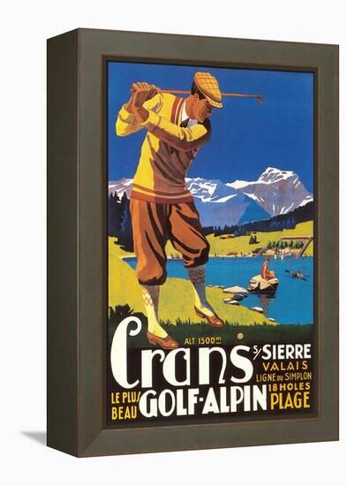 Alpine Golf-null-Framed Stretched Canvas