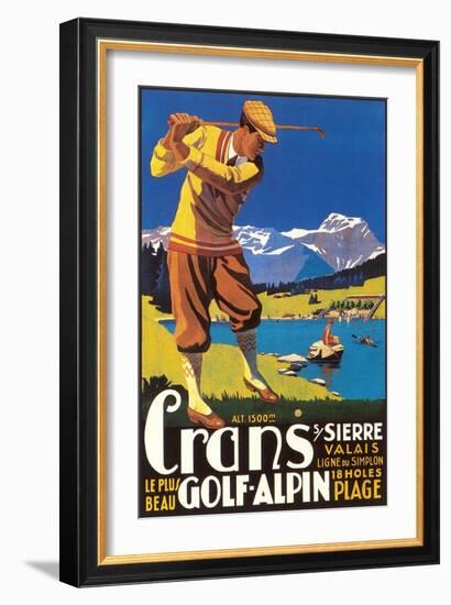 Alpine Golf-null-Framed Premium Giclee Print