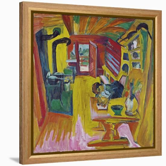 Alpine Kitchen, 1918-Ernst Ludwig Kirchner-Framed Premier Image Canvas