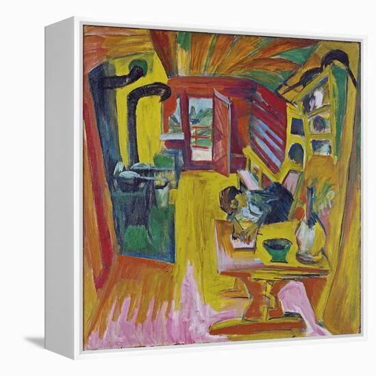 Alpine Kitchen, 1918-Ernst Ludwig Kirchner-Framed Premier Image Canvas