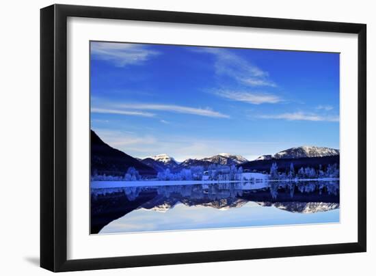 Alpine Lake in the Winter, Austria, Europe-Sabine Jacobs-Framed Photographic Print