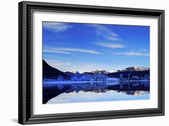 Alpine Lake in the Winter, Austria, Europe-Sabine Jacobs-Framed Photographic Print