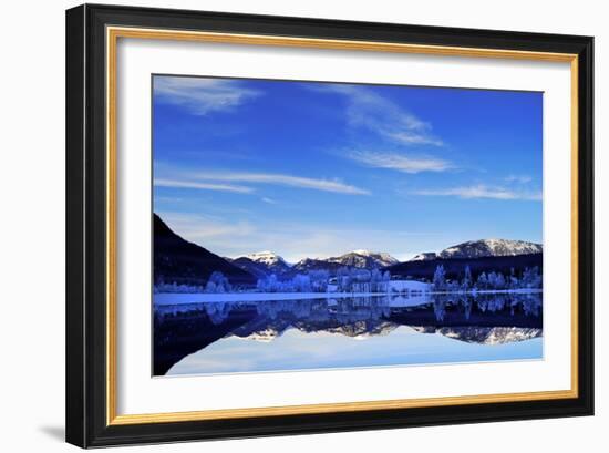 Alpine Lake in the Winter, Austria, Europe-Sabine Jacobs-Framed Photographic Print