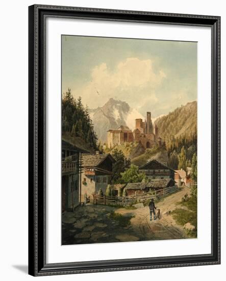 Alpine Landscape with a Castle-Ferdinand Gatt-Framed Giclee Print