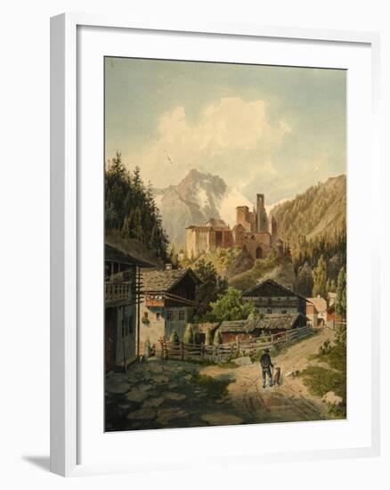 Alpine Landscape with a Castle-Ferdinand Gatt-Framed Giclee Print