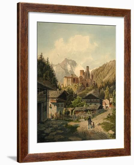 Alpine Landscape with a Castle-Ferdinand Gatt-Framed Giclee Print