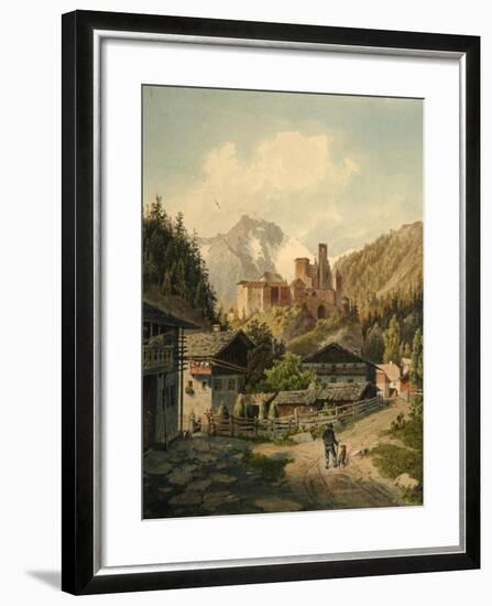 Alpine Landscape with a Castle-Ferdinand Gatt-Framed Giclee Print