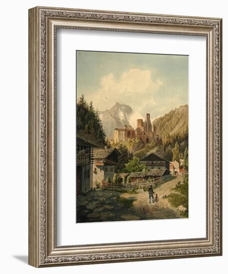 Alpine Landscape with a Castle-Ferdinand Gatt-Framed Giclee Print