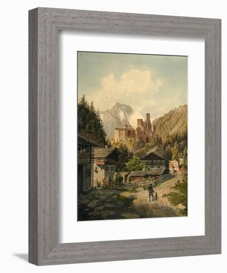 Alpine Landscape with a Castle-Ferdinand Gatt-Framed Giclee Print