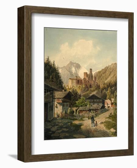 Alpine Landscape with a Castle-Ferdinand Gatt-Framed Giclee Print