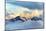 Alpine Landscape with Peaks Covered by Snow and Clouds-Evgeny Bakharev-Mounted Photographic Print