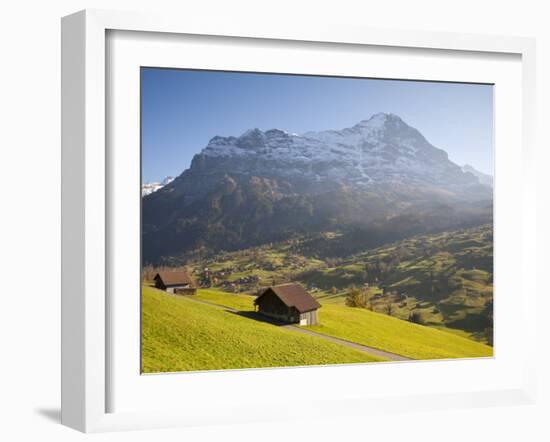 Alpine Meadow, Eiger and Grindelwald, Berner Oberland, Switzerland-Doug Pearson-Framed Photographic Print