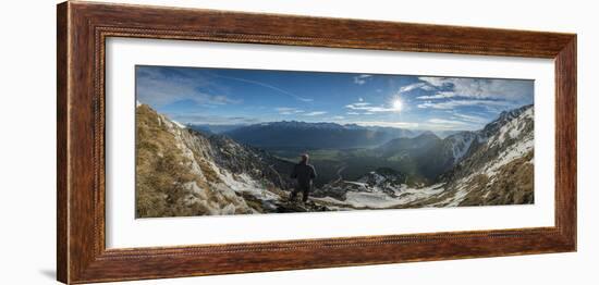 Alpine Panorama on the Mieminger Plateau-Niki Haselwanter-Framed Photographic Print