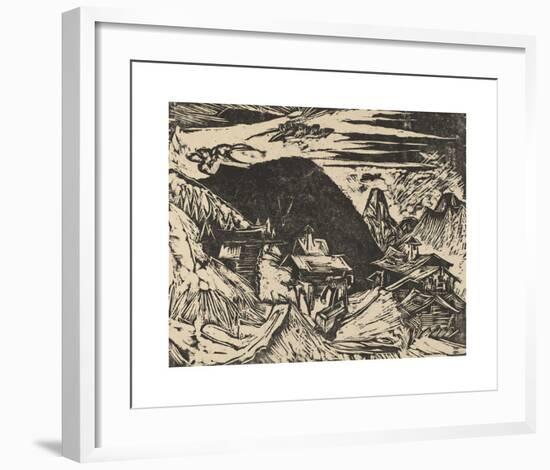 Alpine Pasture-Ernst Ludwig Kirchner-Framed Premium Giclee Print