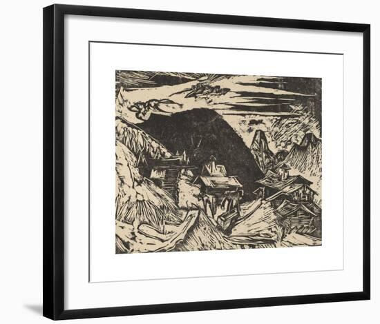 Alpine Pasture-Ernst Ludwig Kirchner-Framed Premium Giclee Print