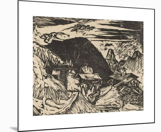 Alpine Pasture-Ernst Ludwig Kirchner-Mounted Premium Giclee Print