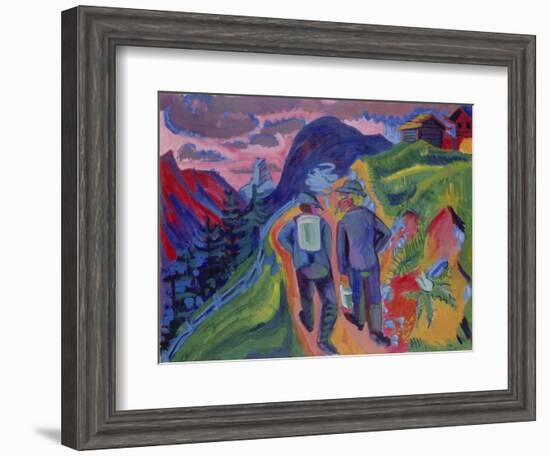 Alpine Path after a Thunderstorm, 1923-1924-Ernst Ludwig Kirchner-Framed Giclee Print