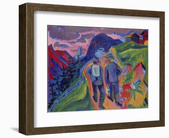 Alpine Path after a Thunderstorm, 1923-1924-Ernst Ludwig Kirchner-Framed Giclee Print