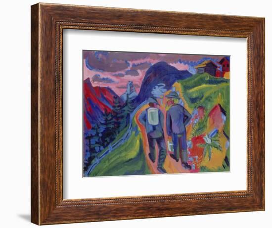 Alpine Path after a Thunderstorm, 1923-1924-Ernst Ludwig Kirchner-Framed Giclee Print