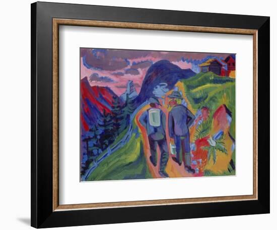 Alpine Path after a Thunderstorm, 1923-1924-Ernst Ludwig Kirchner-Framed Giclee Print