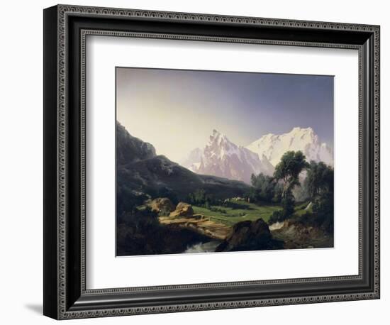 Alpine Peaks, Gressoney Valley-Giuseppe Camino-Framed Giclee Print